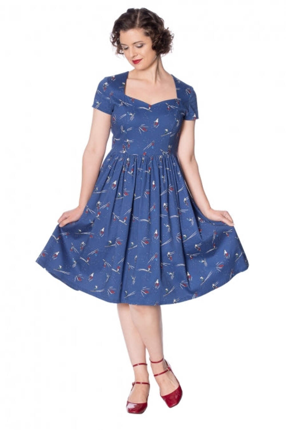 Banned Apparel - Let's Ski Fit and Flare Dress