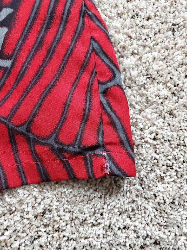 Vintage Marvel Spider Man Carnage Shirt Mens Medium Red JAWS Button Up Y2K - Image 4 of 4