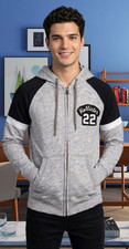 Hollister teen boy or girl unisex gray black hoodie sweatshirt size medium