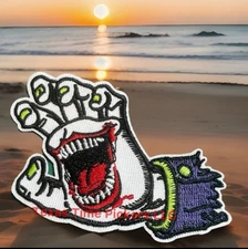 🔥DC Joker Santa Cruz CA Screaming Hand Surf Shop Wave Surfer Patch Surfing Punk