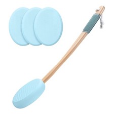 Amazerbath Lotion Applicator for Back, Feet, 4 Replaceable Pads with Long Handle