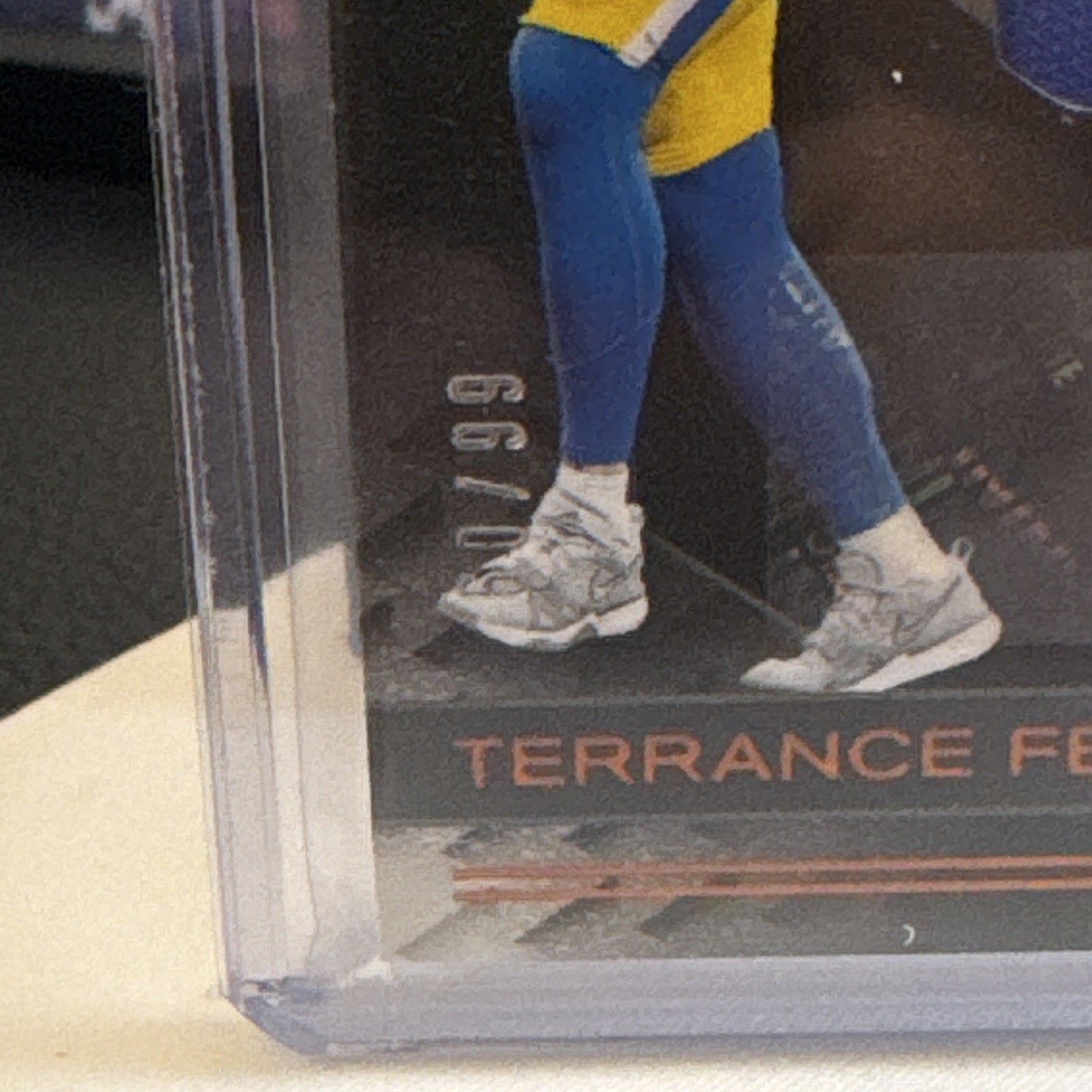 Panini 2025 Black Rookie Patch Autographs Terrance Ferguson Rams RC Auto 60/99 view 2