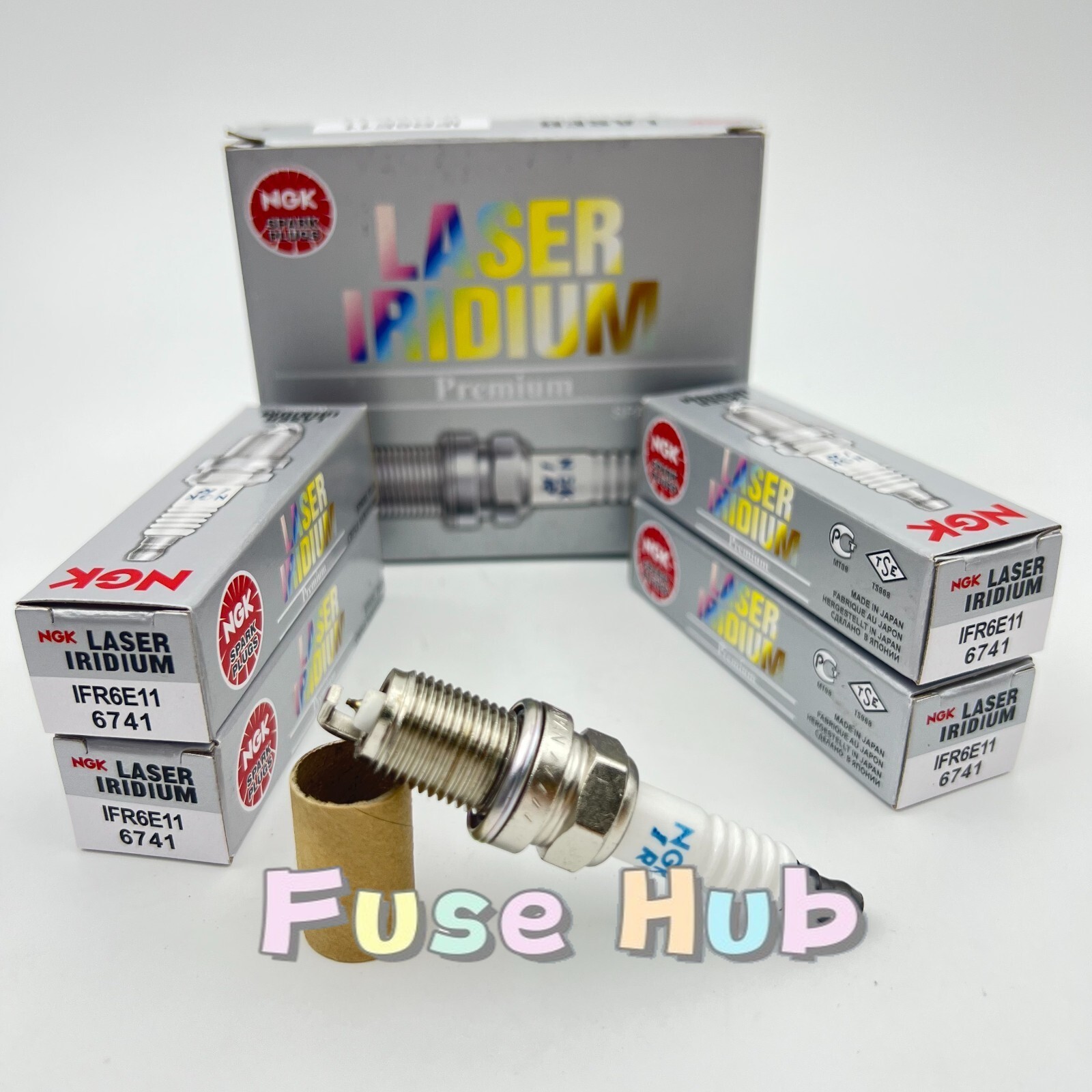 4PC New Spark Plug-Laser Iridium NGK IFR6E11 6741 Fast Shipping