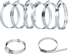 6 Inch Stainless Steel Adjustable Worm Gear Hose Clamps, 6-Pack f Size: 6 Inch
