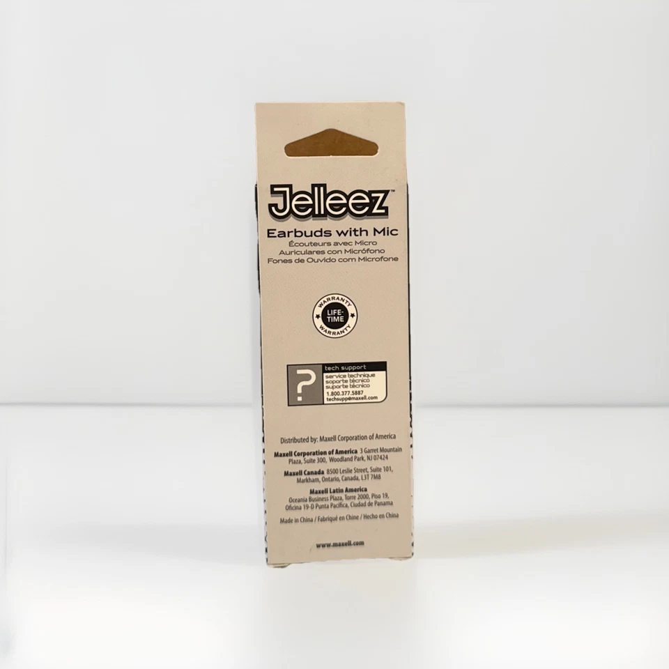 Fones de ouvido Maxell Soft Comfort Fit 191569 Jelleez JELM-preto com fio com microfone - Imagem 2 de 2