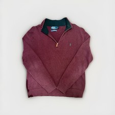 Vintage Polo Ralph Lauren Cricket V Neck Cable Knit Thick Sweater Men s Size M