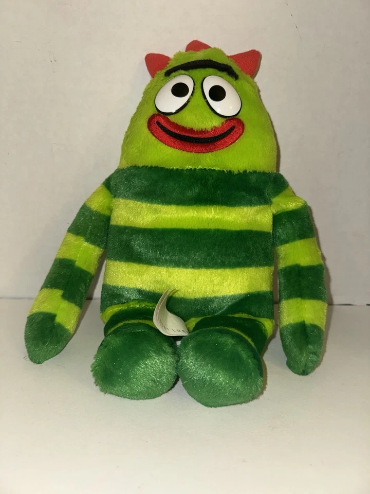 Yo Gabba Gabba 2008 Brobee GAB N SING Peluche Verde 12" Talks Sings Spin Master Foto 2 de 4