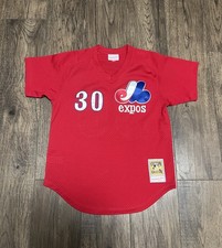 Montreal Expos Tim Raines 30 Mitchell  Ness Jersey Cooperstown Men Size 40 M