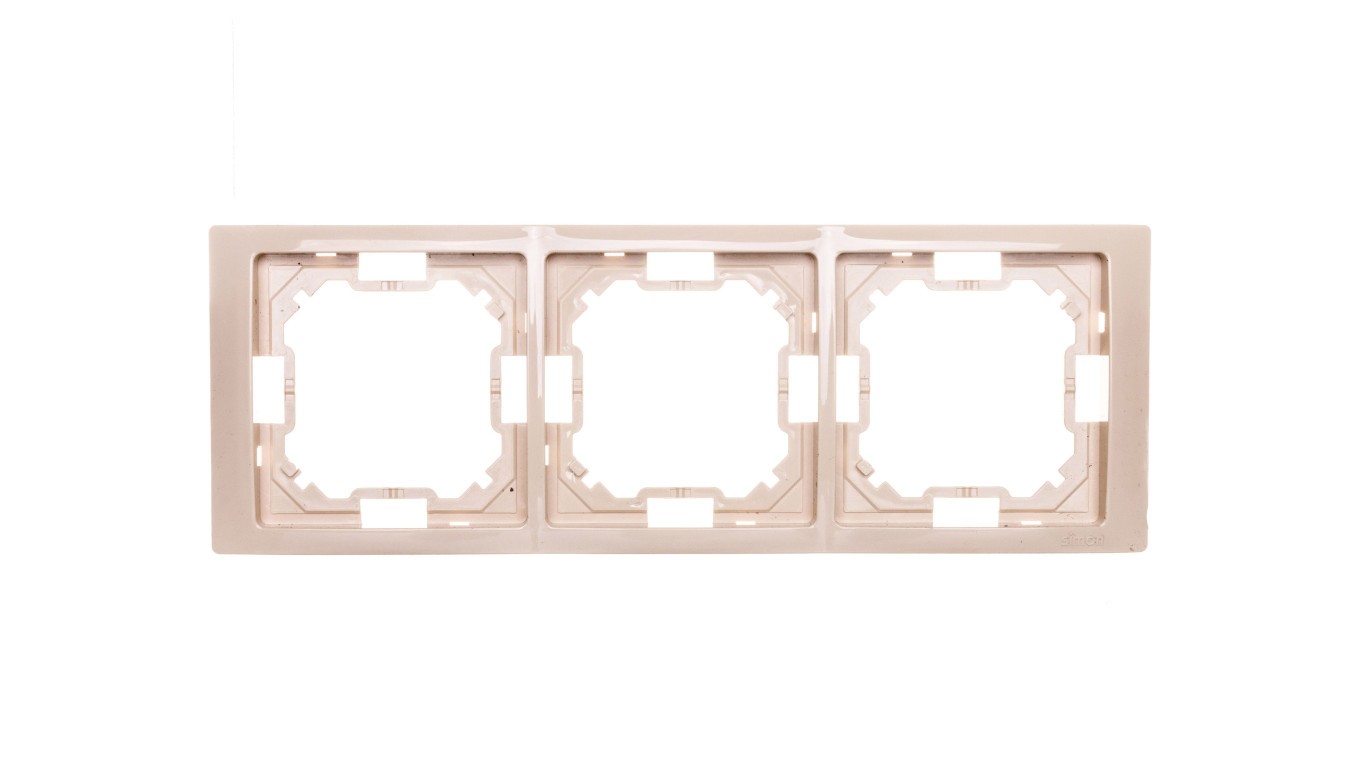 Simon Basic Neos Triple Frame Beige BMRC3/12
