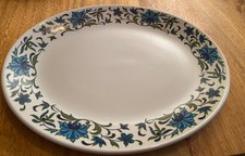 Vintage Spanish Garden Midwinter Oval Serving Plate Platter Jessie Tait VGC