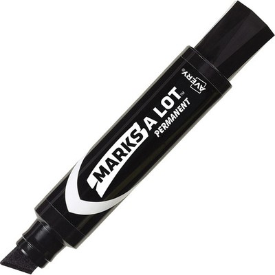 Permanent Markers, Jumbo, Chisel Point, Black
