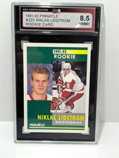 Niklas Lidstrom - 1991-92 Pinnacle - Rookie Card - #320 - KSA 8.5