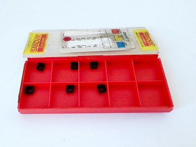 (6) SANDVIK LCMX020204P-53 3040 Solid Carbide Indexable Drill Insert TiCN/Al2O3