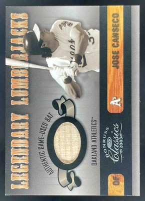 2003 Donruss Classics Legendary Lumberjacks #LLJ-14 Jose Canseco /400