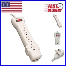 7ft Surge Protection Power Strip - Eaton SUPER7 with 2160 Joules  On/Off Switch