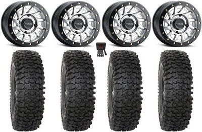 Raceline Squad Bdlk 15'' Wheels Si +38mm 35'' RC500S Sticky Tires Can-Am Defender