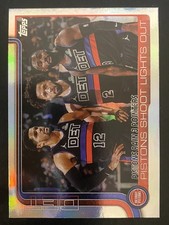 2025-26 Topps Basketball Detroit Pistons Shoot Lights Out Rainbow Foilboard #279