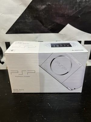 Sony PSP-3006 Pearl White Handheld Console Bundle w/ Box Charger 128GB microSD