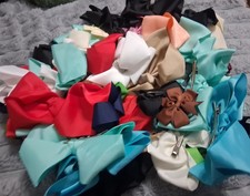 Huge Lot Of Girls Hair Bows 18 Large 22 Med 11 Small