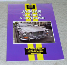 JAGUAR XJ SERIES & SOVEREIGN MOTORING MAGAZINE ROAD TESTS REPRINT BOOK UNIQUE