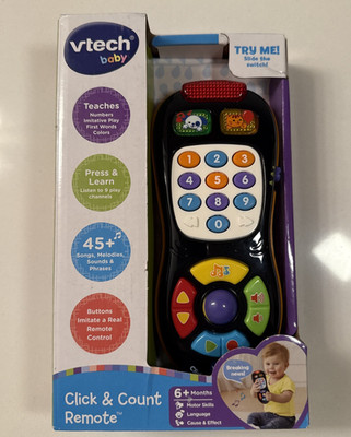 VTECH Click & Count Remote Baby Toy Learning Numbers Colors Music Phonics NIP