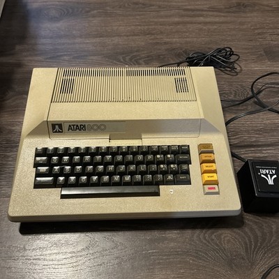 Vintage Atari 800 Computer Console Serviced Tested & Working w Power Supply