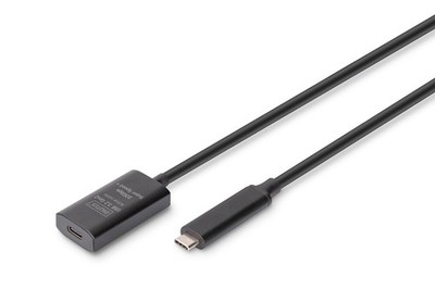DIGITUS USB-C Verlängerungskabel aktiv 5 m USB 3.2 Gen 2 10 Gbit/s