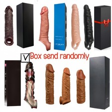 Big Men Male Girth-Enlarger-Enhancer-Penis-Extension-Extender-Sheath-Sleeve