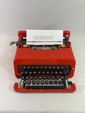 Olivetti Valentine Red Typewriter - Serviced, Cleaned, New Ribbon thumbnail