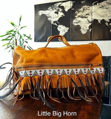 Reisetasche hochwertigem Rindsleder Genuine Leather Travel Bag Little Big Horn