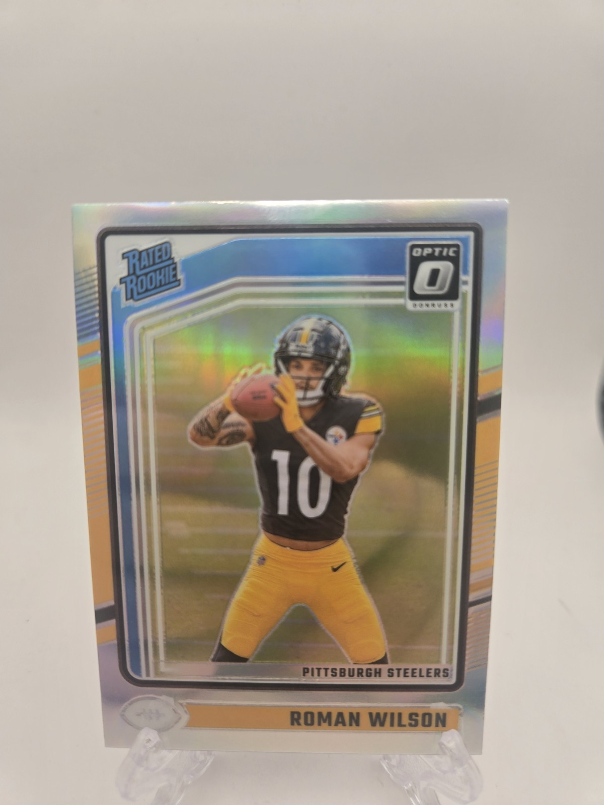 2024 Panini Donruss Optic - Rated Rookie Roman Wilson #285 Holo Prizm (RC)