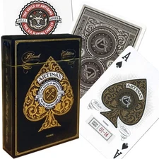 ARTISANS THEORY 11 PLAYING CARDS DECK GOLD BLACK MAGIC TRICKS SEALED USA NEW