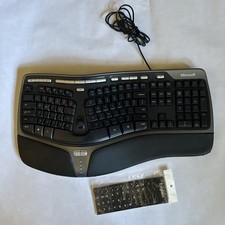 Microsoft Natural Ergonomic Curved Wired Keyboard 4000 v1.0 Model KU-0462 Used.
