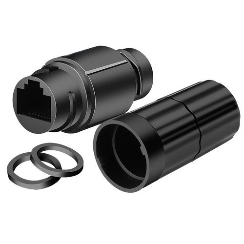 1Pc RJ45 Docking Connector Ethernet Network Straight-through Waterproof Header - Photo 5/13