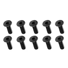M4 x 12mm 10.9 Carbon Steel Countersunk Head Hex Socket Screws Black 50pcs