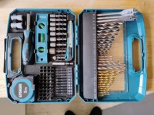 Erbauer Drill Bit 100 Piece Multi-Material Set Mixed Drillbits + Measure & level