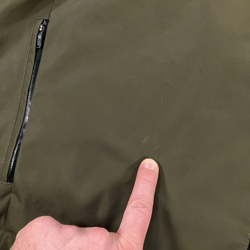 Chaqueta Nike Para Mujer Mediana Verde Utilidad Uptown Parka Forrada Cremallera Completa Con Capucha Foto 3 de 4