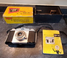 Vtg Kodak Pony 135 Film Camera  Excellent Condition-Working Shutter-Box-Manual