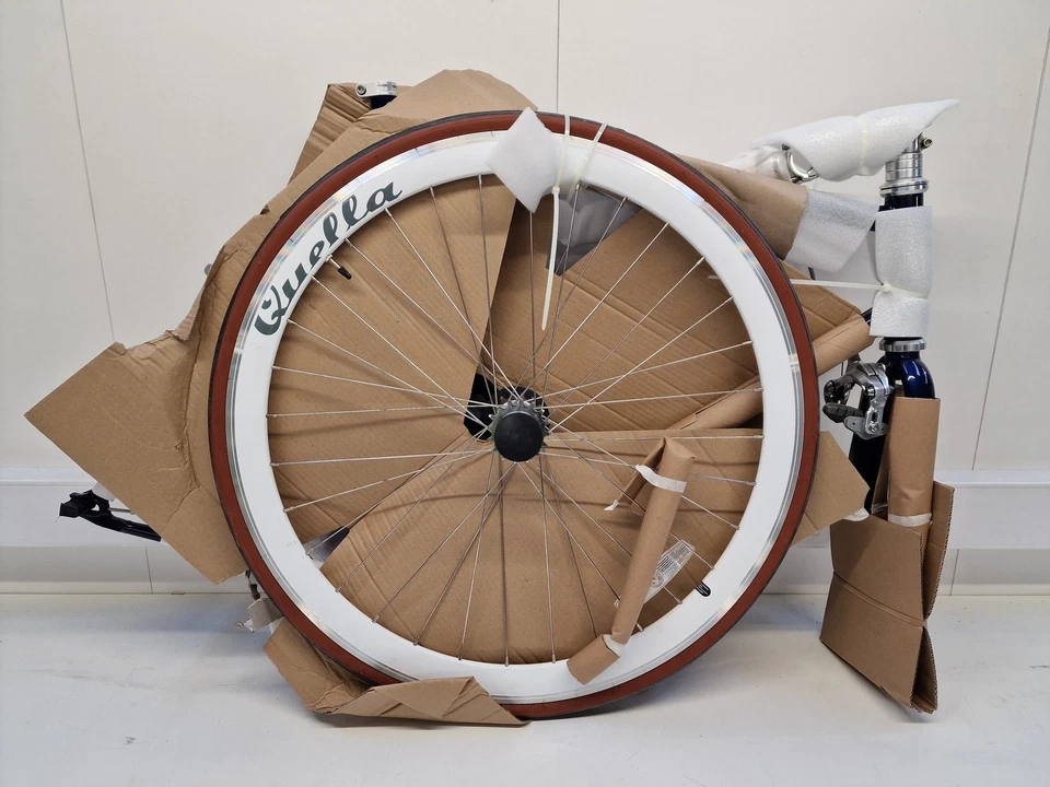 Quella Varsity Oxford Single Speed 700C Wheel Fixie Bike Blue - X-Large 61cm A - Image 3 of 4