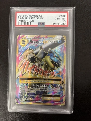 M Blastoise EX #102 PSA 10