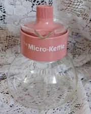 VINTAGE GEMCO BRAND THE MICRO-KETTLE PINK ROSE/MAUVE C-6 3 CUPS MADE IN USA