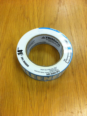 1.5'' Low Tack Kleenedge Abdeckband 36 mm x 50 m, Weiß
