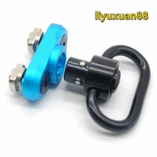 1.25'' Black QD Sling Swivel Adapter Mount Kit + Blue/Red M-lok Rail Attachment