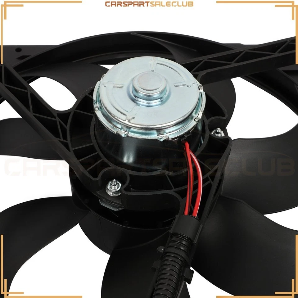 Front Dual Radiator Condenser Cooling Fan Assembly For 2000-2006 Audi TT Quattro - Image 4 of 4