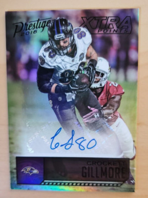 2016 Prestige Crockett Gilmore Xtra Points Rookie Auto 2/5 #27 Baltimore Ravens