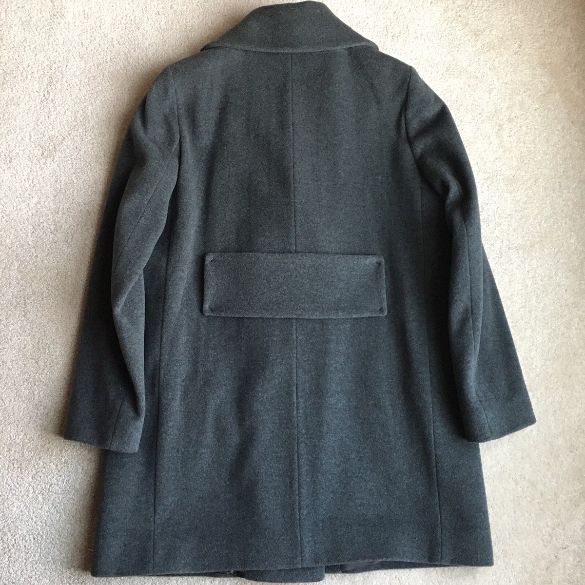 ICONS BY CINZIA ROCCA Wool Blend Coat Grey US - 8 ITA - 44 Made in