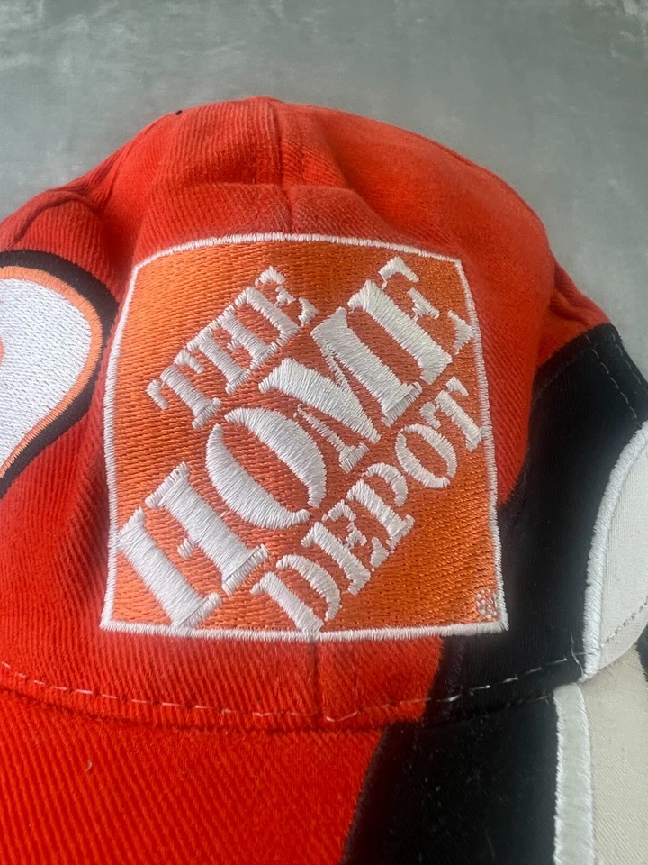 De colección Tony Stewart Home Depot Snapback Sombrero #20 Joe Gibbs Racing Nascar Y2K Años 90 Foto 3 de 4