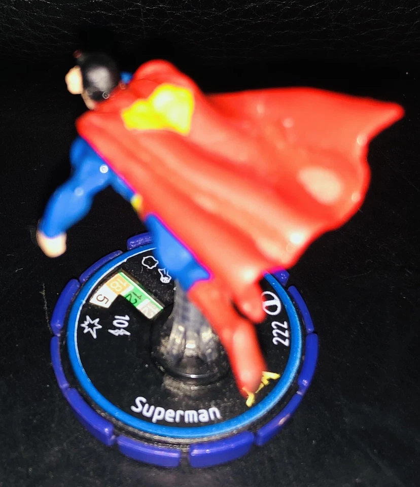 HeroClix Superman #222 2006 raro👀 anillo azul base púrpura Foto 4 de 4