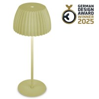 Riffle Led Tischlampe Tischleuchte HöHenverstellbar Dimmbar Kabellos 36,5Cm GrüN