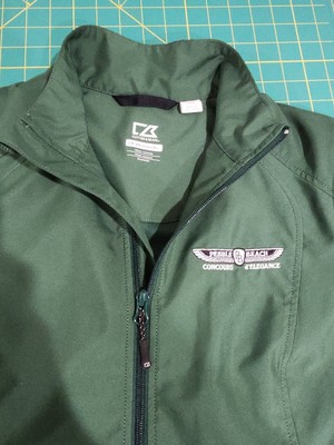 Veste Pebble Beach Concours D'Elegance Brodée - Taille M Vert Moyen - Occasion Très Bon état